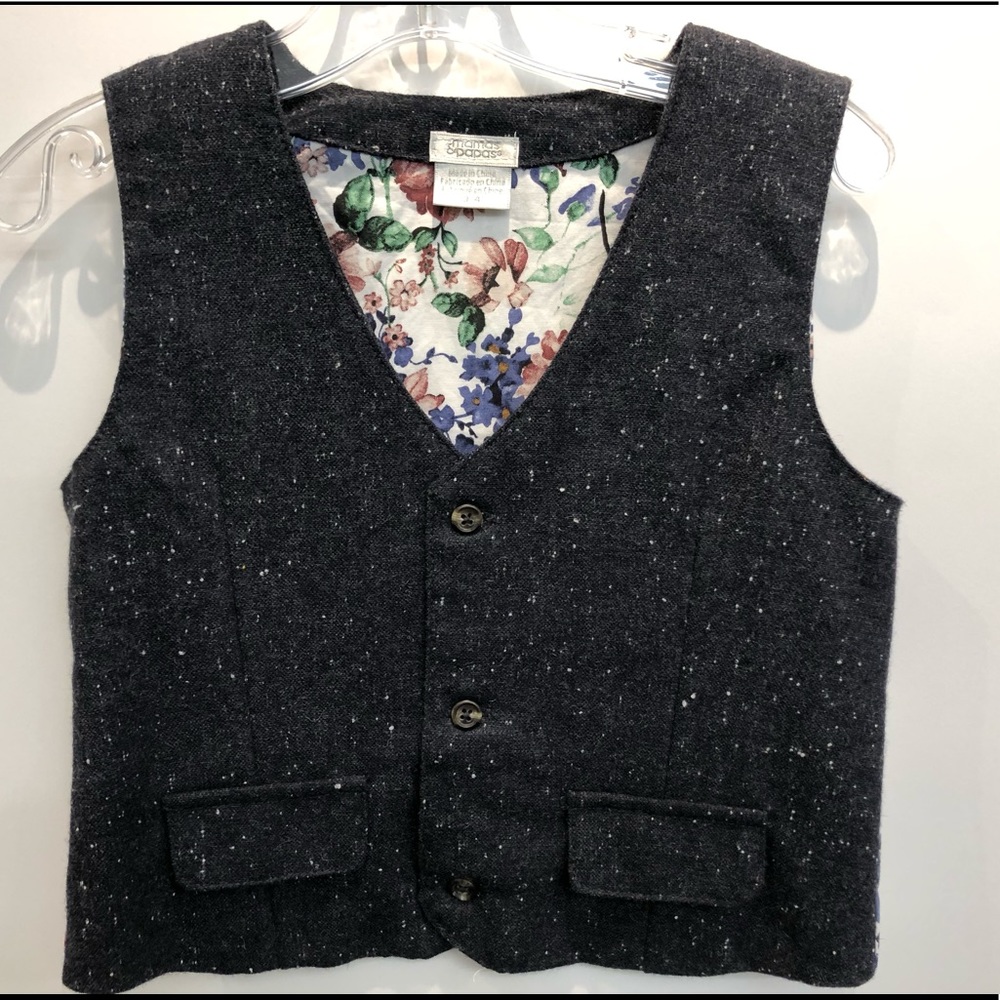 Boys Mamas & Papas Size 3-4 Vest w/ Matching Tie
